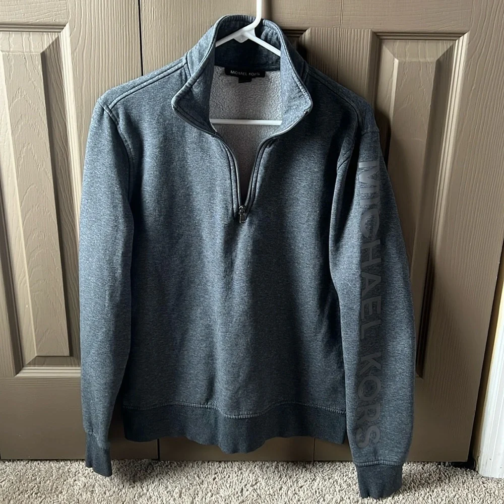 Michael Kors Half Zip Sweatshirt - Picture 1 of 7